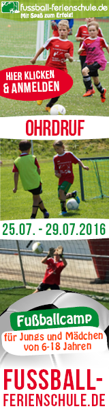 Fussballferienschule im Sommer wieder in Ohrdruf