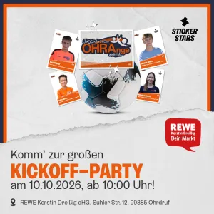 Verkaufsstart Stickeralbum OHRAnge United