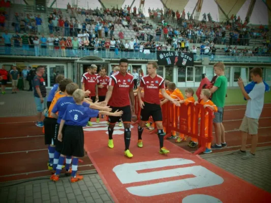 Einlaufkids RWE vs. HSV