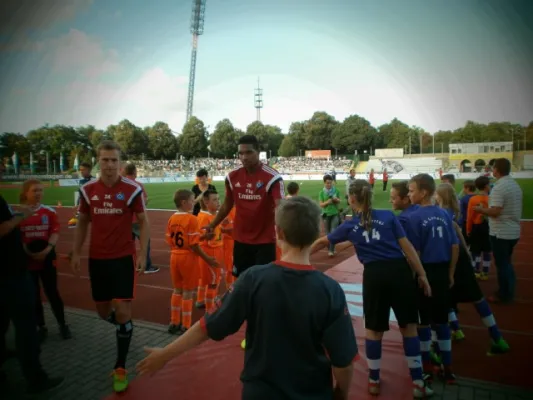 Einlaufkids RWE vs. HSV